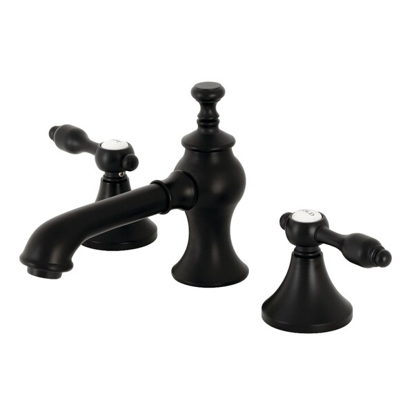 KC7060TAL Tudor 8" Widespread Bathroom Faucet, Matte Black